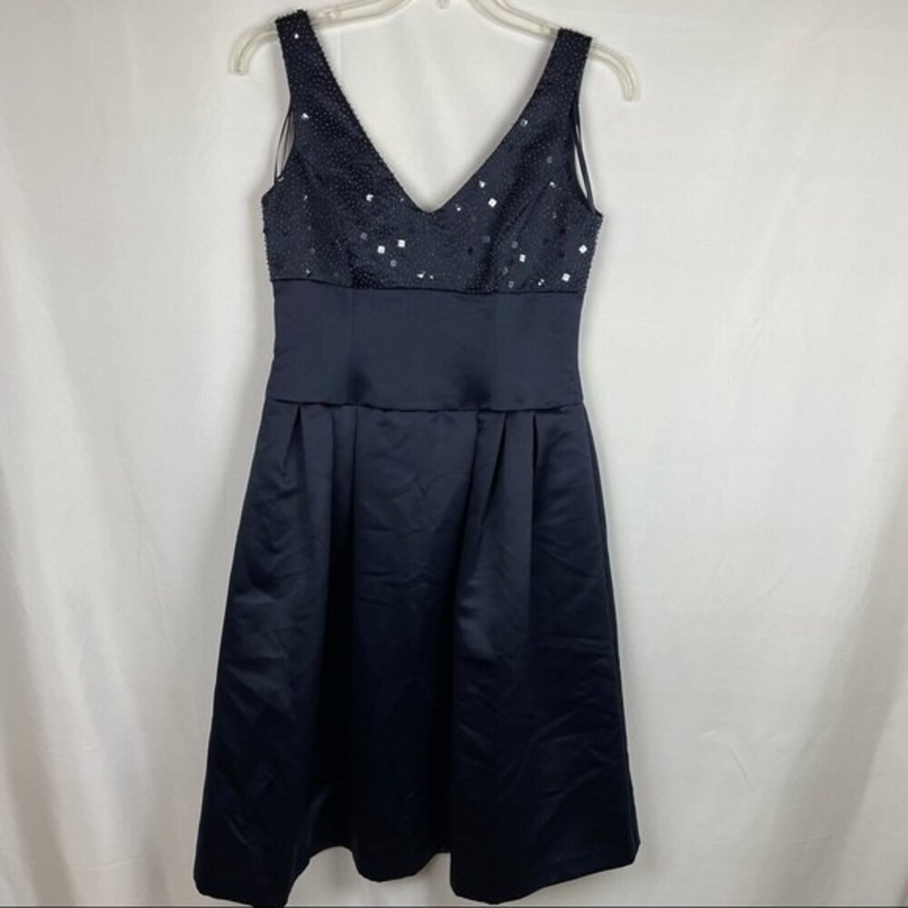 Talbots v neck beaded night dress fit and flare 6 NWT vintage Y2K 90's
